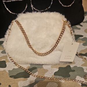 Lauren Conrad Fur Handbag